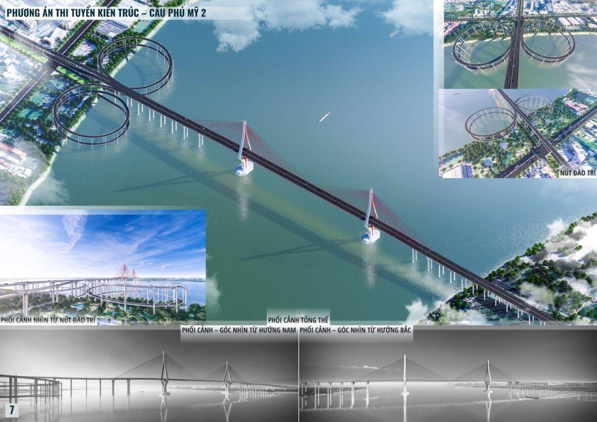 Perspective of Phu My 2 bridge connecting Ho Chi Minh City and Dong Nai. Photo: Tedi