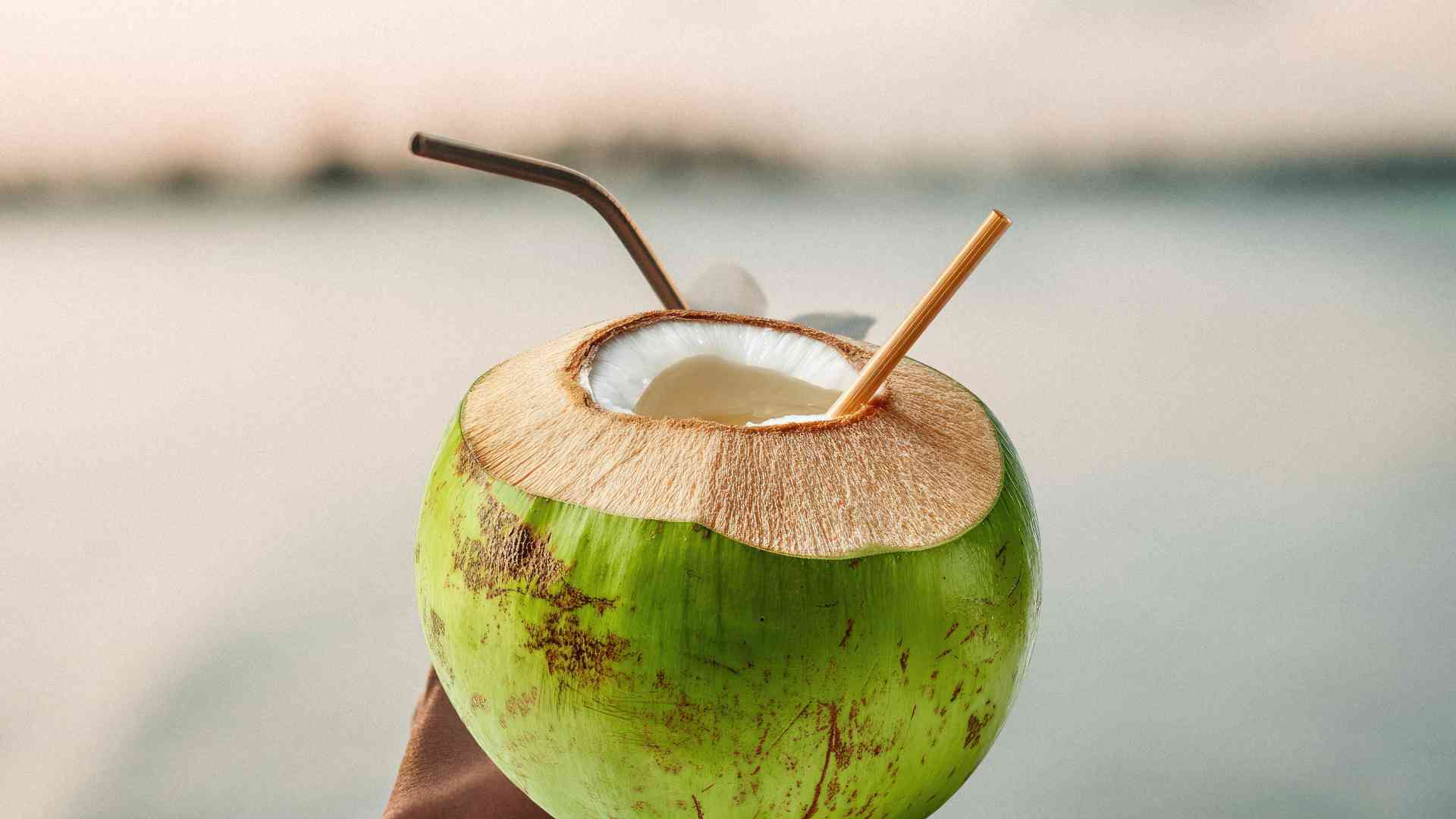Coconut water also contains antioxidants that help reduce oxidative stress and support liver function. Graphic photo: Nguyen Ly