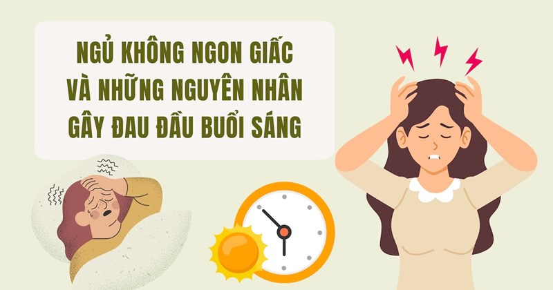 Mất ngủ và nguyên nhân gây đau đầu vào buổi sáng