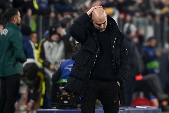 Pep Guardiola cannot be satisfied with Man City's minimal victory. Photo: AFP