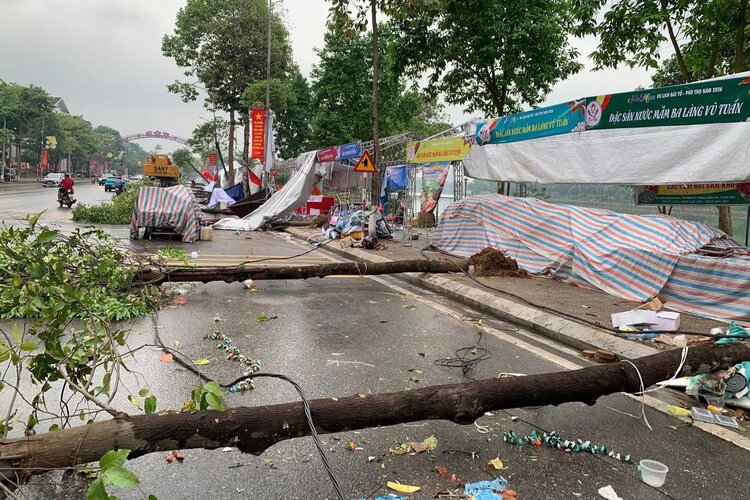 Ảnh hưởng của mưa lớn sẽ sớm được khắc phục. Ảnh: Trường Quân