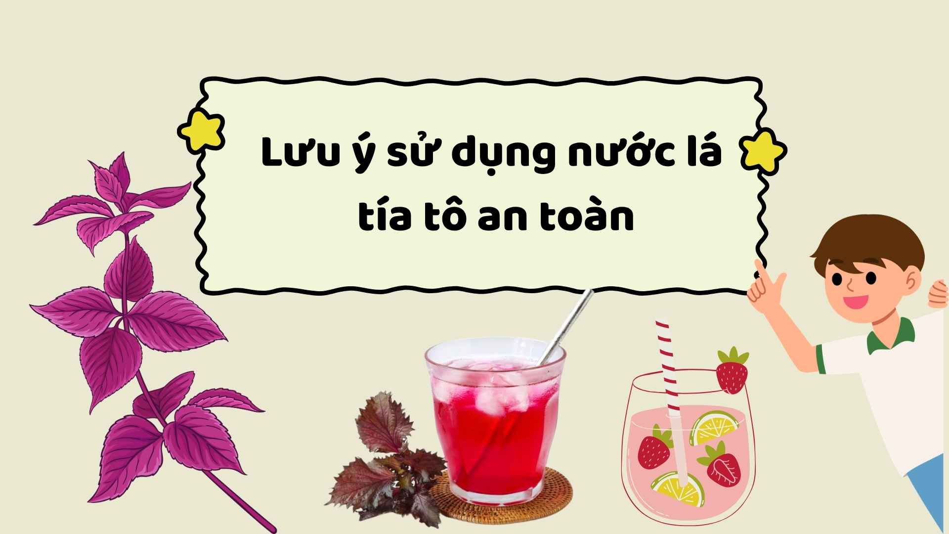 Note to use safe perilla leaf water