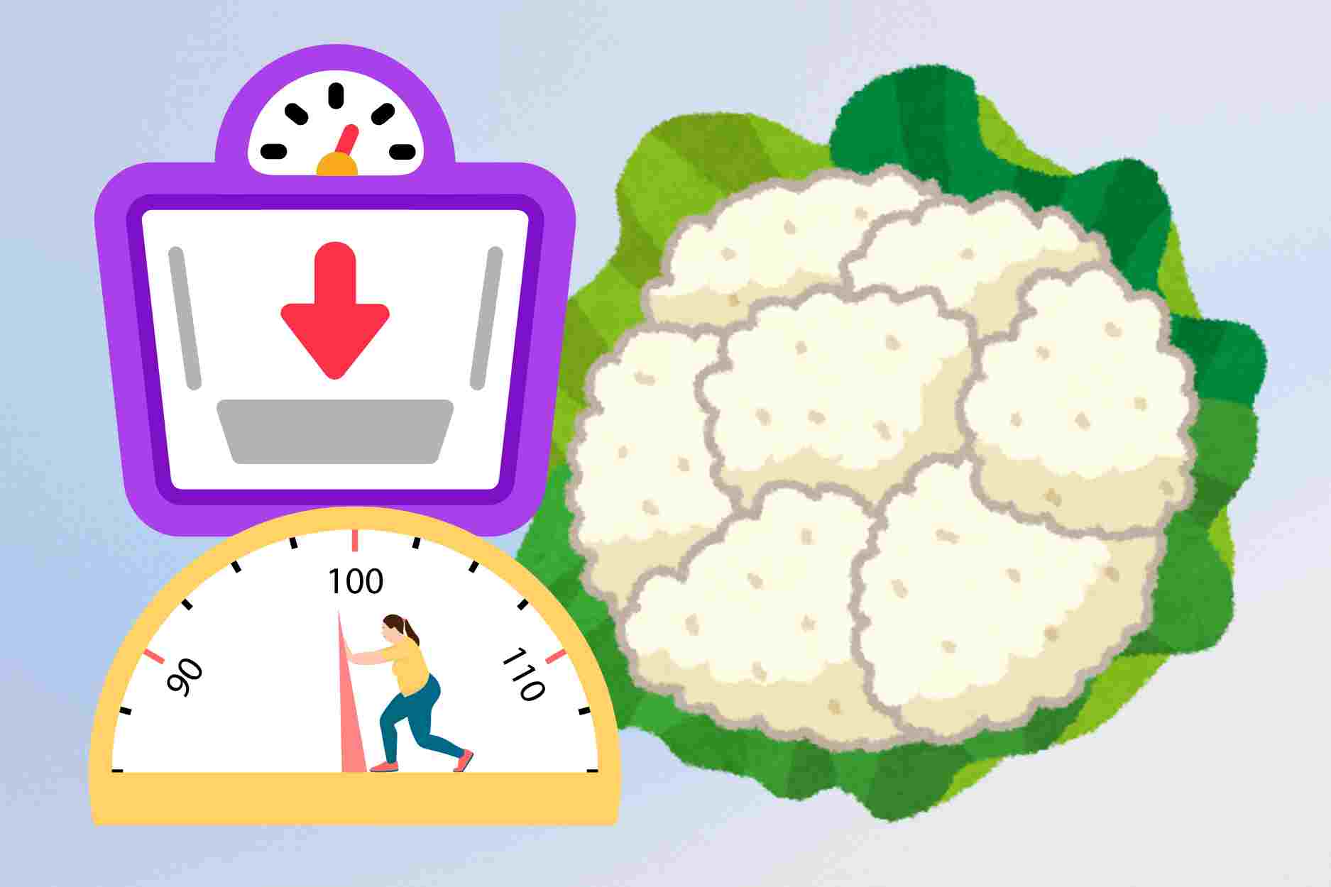 Notes for effective weight loss with white cauliflower