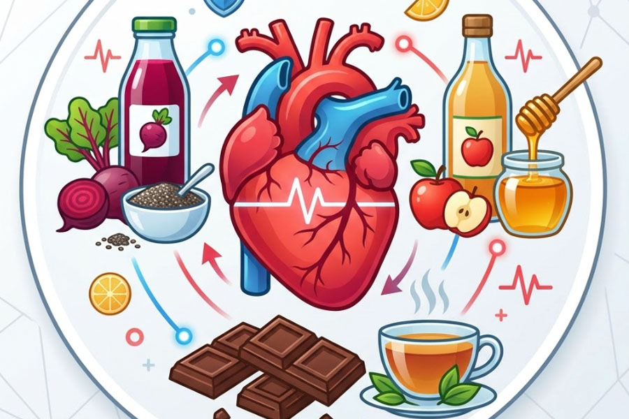 Alimentos que apoyan el sistema cardiovascular cuando se combinan correctamente. Gráfico: Thien Nhan