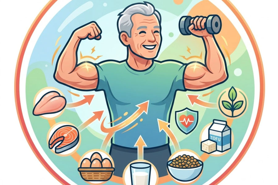 Protein needs change over time. Graphics: Thien Nhan