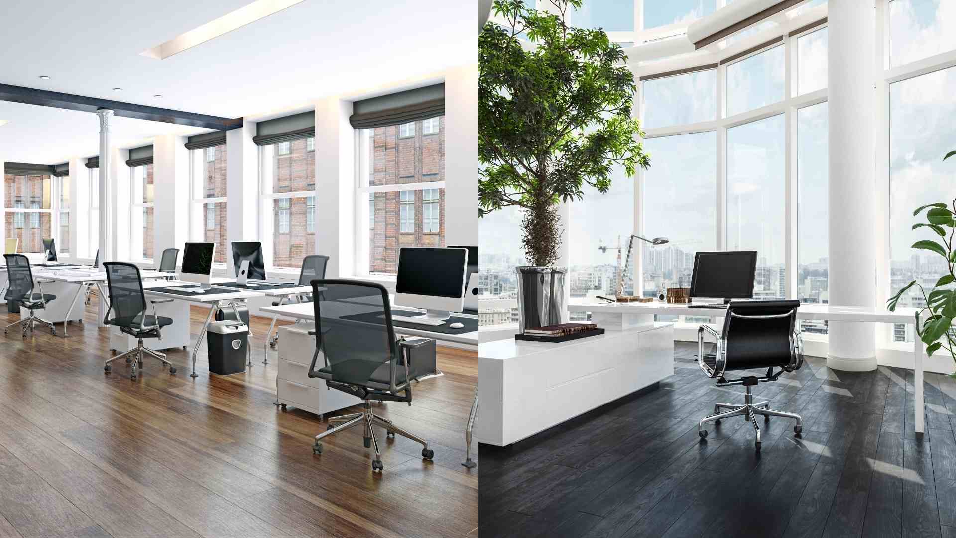 Reasonable office seating design, easy to concentrate. Graphics: Ha May