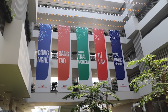 FPT Corporation inaugurates Zeta Building - a project according to green education standards and smart school models in Da Nang. Photo: Nguyen Linh