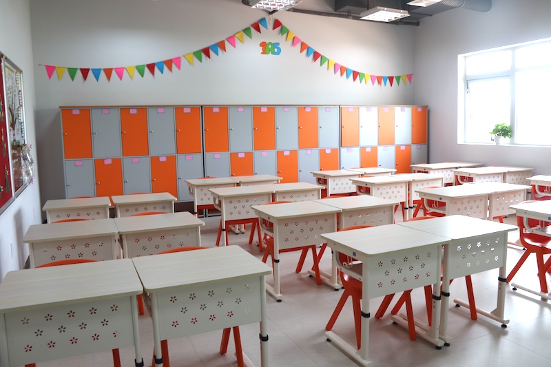 Cơ sở vật chất dạy học tại tòa nhà Zeta. Ảnh: Nguyễn Linh