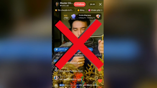 Prosecuting tiktoker "Master Dung Van" for fraud through superstitious activities online