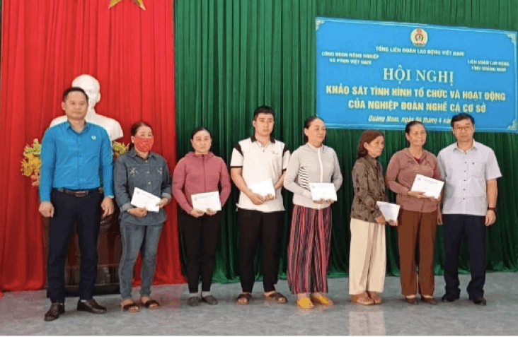  Quỹ hỗ trợ cho ngư dân tại Đà Nẵng. Ảnh: Nghiệp đoàn cung cấp. 