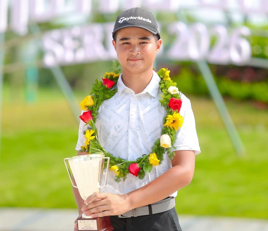 젊은 골프 선수 도득캉이 로열 컵 시리즈 2026 (1단계)에서 최고의 아마추어 선수 칭호를 받았습니다. 사진: VGA