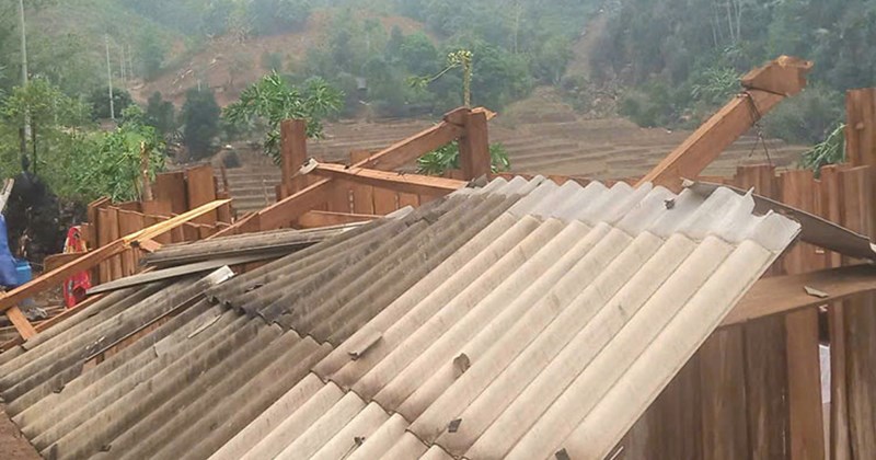 Mưa bão gây thiệt hại khoảng 450 triệu đồng tại Điện Biên