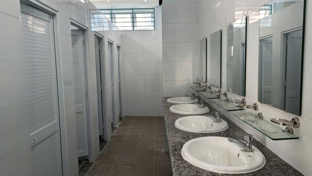 Khu vực nhà vệ sinh. Ảnh: Anh Tú