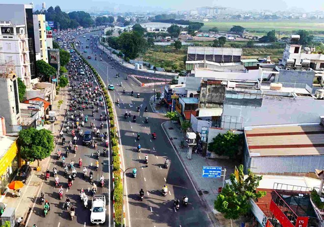 Đường Cộng Hòa sẽ tổ chức giao thông 3 chiều, kỳ vọng giảm kẹt xe cửa ngõ sân bay Tân Sơn Nhất.  Ảnh: Minh Quân