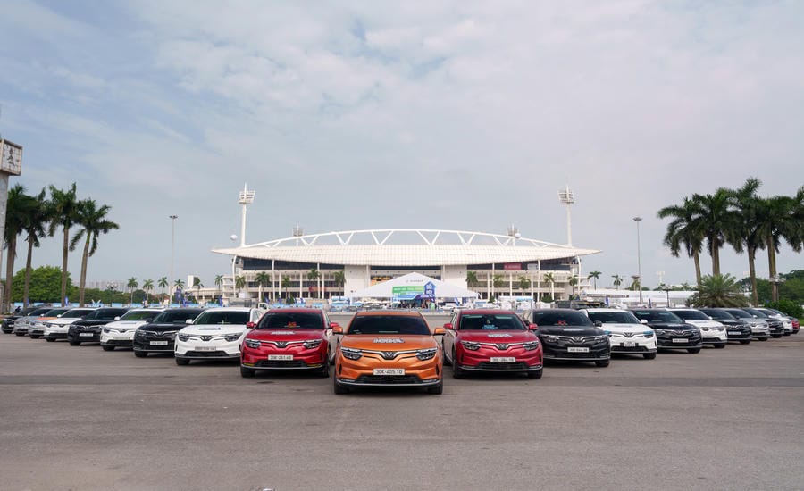 Les voitures électriques sont de plus en plus appréciées par la population. Photo: Vinfast