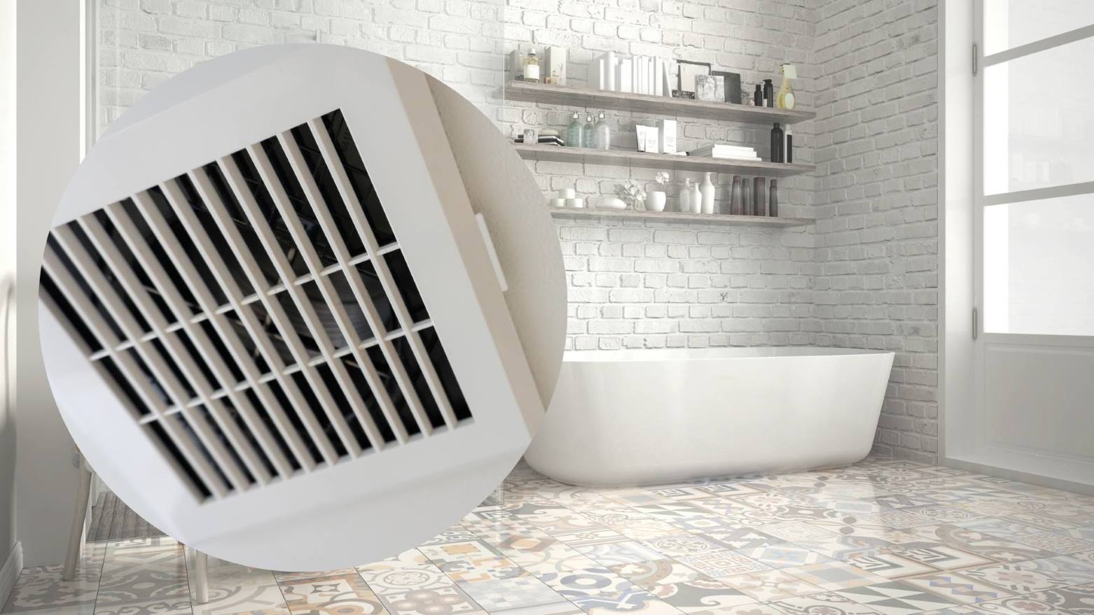 Some simple ventilation solutions to help the bathroom space always be dry and airy. Graphics: Thanh Thanh
