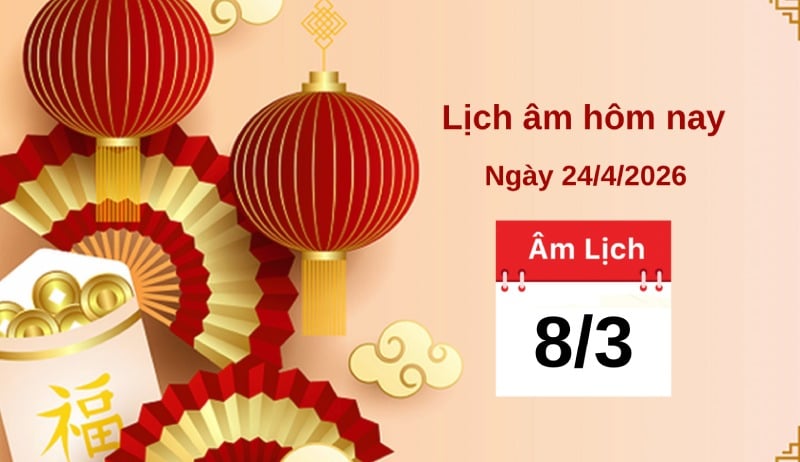 The lunar calendar on April 8th avoids some tasks that should not be done. Graphics: Minh Phong