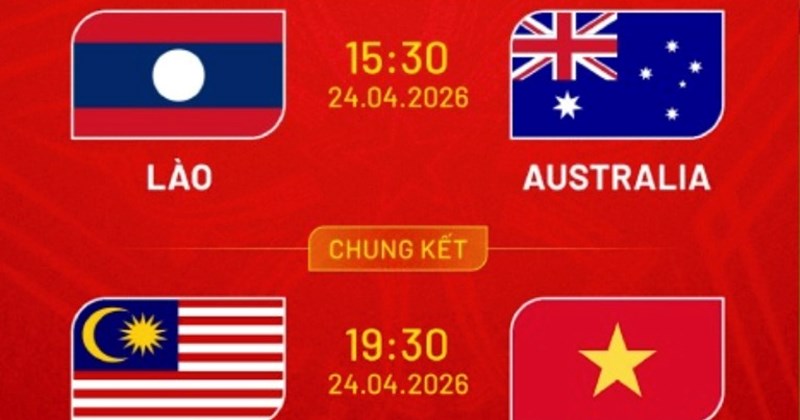 Lịch thi đấu bóng đá U17 Đông Nam Á hôm nay (24/4)