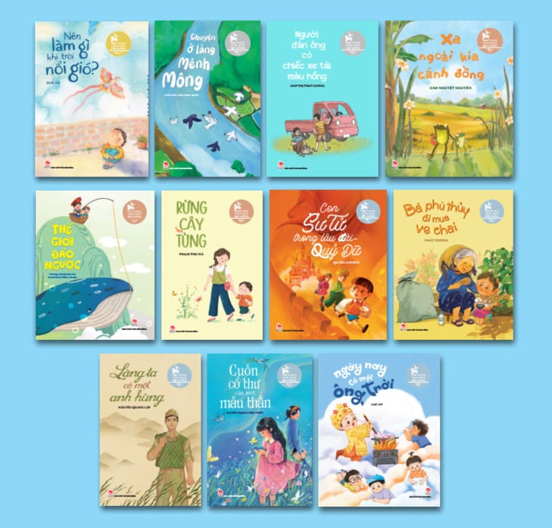 Kim Dong Literature Award Bookcase officially launched to readers. Photo: Publishing House