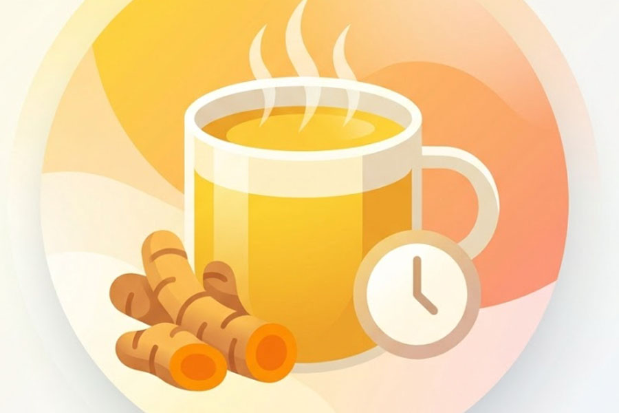 ウコンミルクは、炎症を最も効果的に軽減するためにいつ飲むべきか。グラフィック:ティエン・ニャン