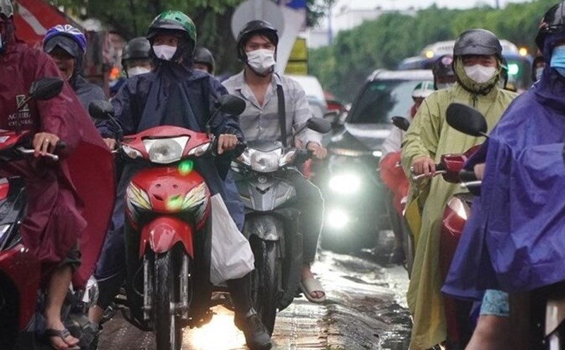 Forecast of thunderstorms in the coming 24 hours, with heavy rain in some places
