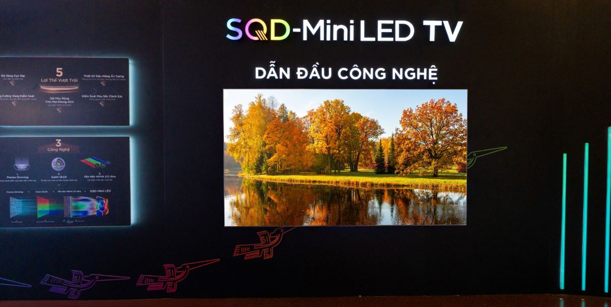 TCL's SQD-Mini LED TV attracted attention from the first time it appeared in Vietnam. Photo: TCL