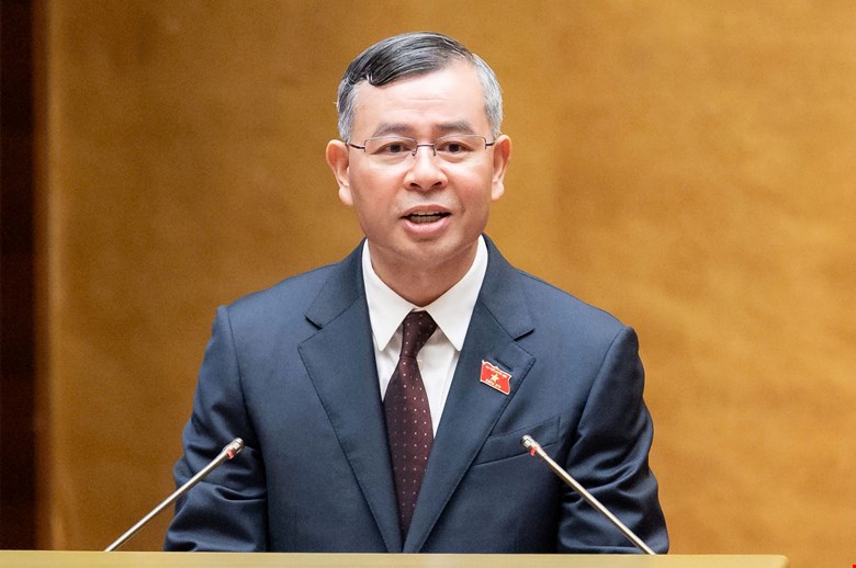 Bộ trưởng Bộ Tài chính Ngô Văn Tuấn. Ảnh: Media Quốc hội