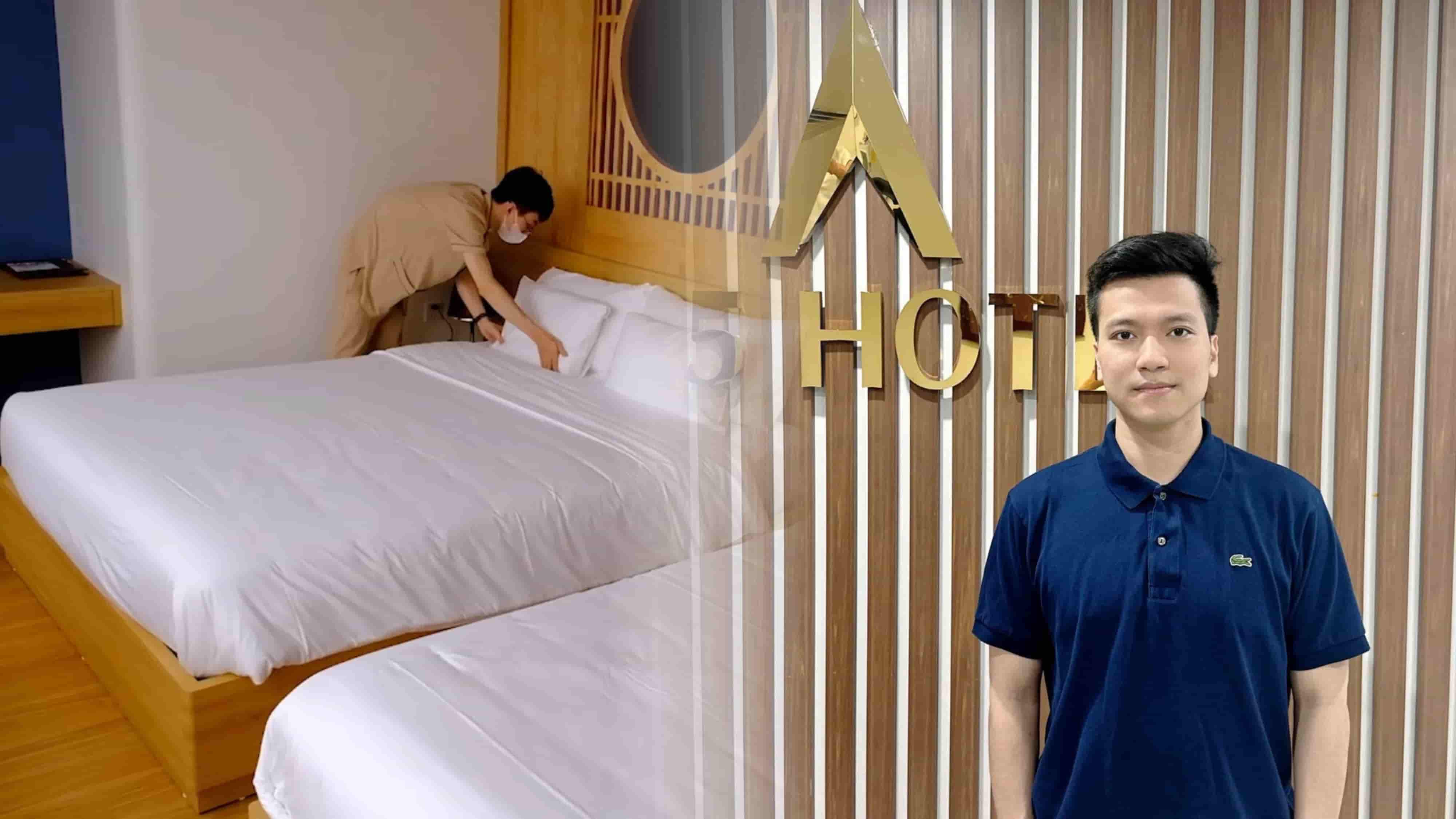 Anh Nguyễn Ngọc Thanh cho biết công suất phòng Hà Nội dịp lễ năm nay thấp hơn so với cùng kỳ. Ảnh: Huyền Trang 