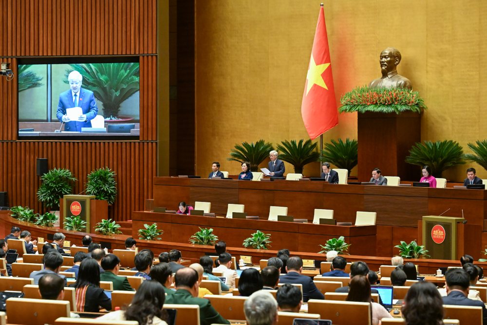 The National Assembly sets a growth target of 10% for the period 2026-2030. Photo: Pham Dong