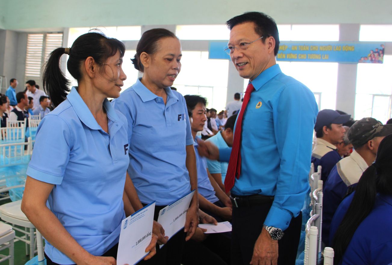 Ông Phan Thanh Liêm nhấn mạnh việc bảo vệ sức khỏe, tính mạng người lao động vì sự phát triển bền vững phải đặc biệt coi trọng. Ảnh: Phương Linh