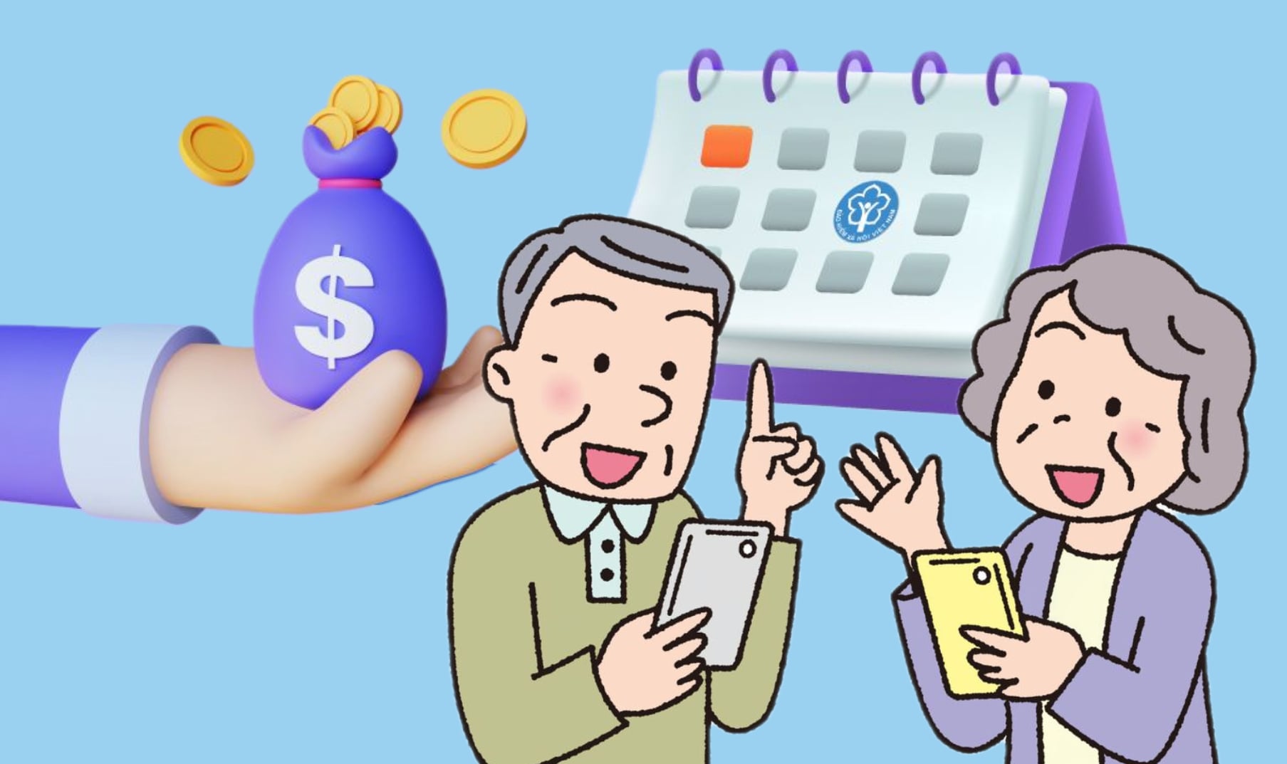 From July 1, new subjects are proposed to increase pensions and allowances by 8%. Graphics: Phuong Thao