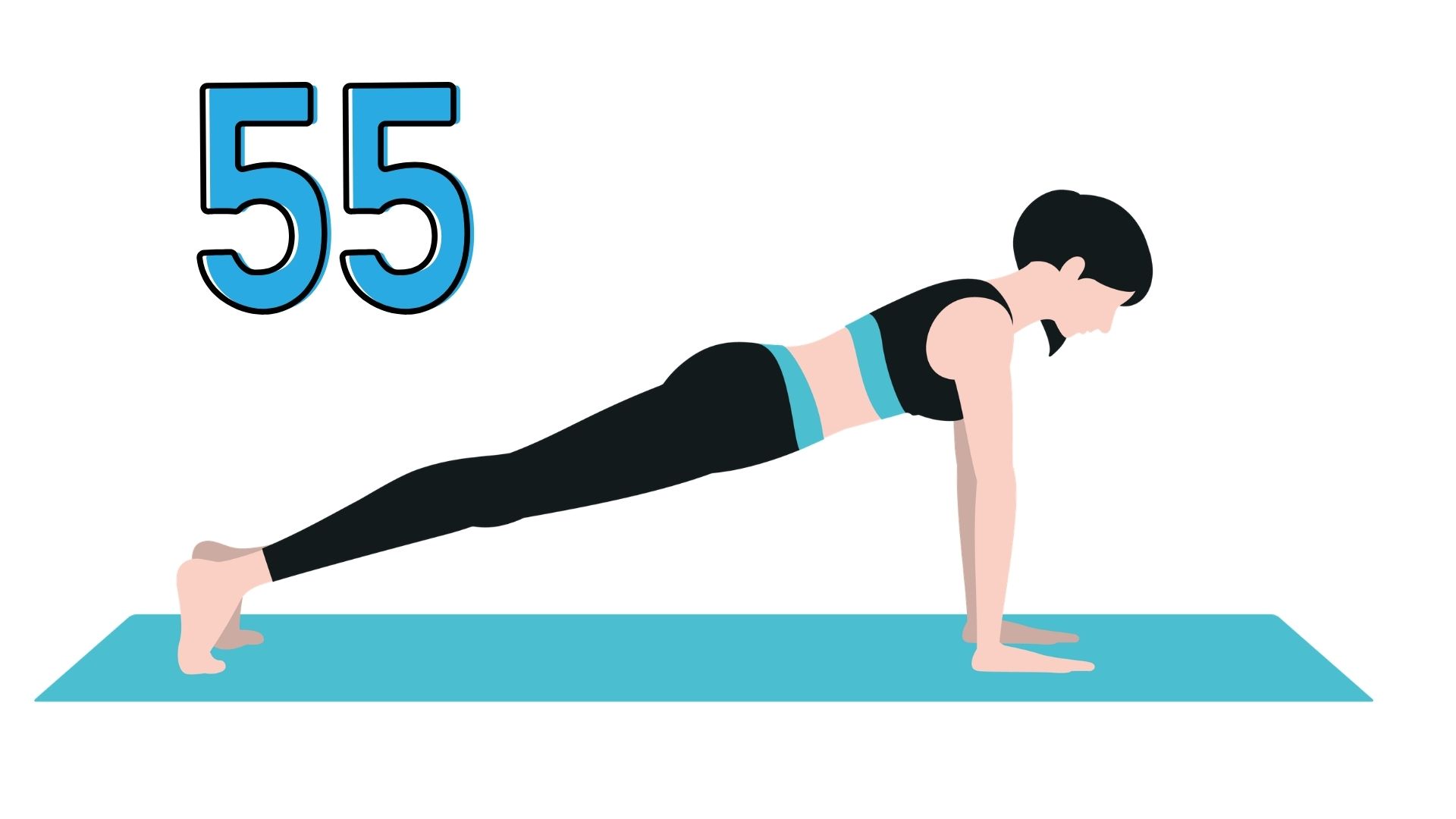 Plank combined with shoulder touch is a morning exercise that helps increase core muscle strength in women after 55 years old. Graphics: Thanh Thanh