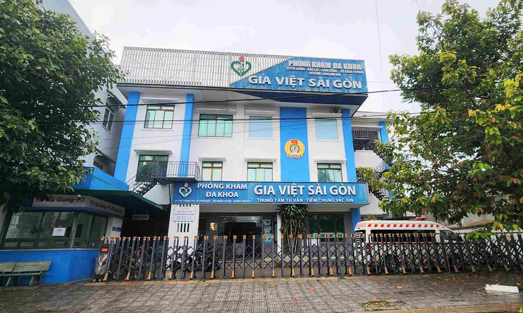 Trụ sở khám chữa bệnh của Công ty Chăm sóc sức khỏe Gia Việt tại đường Hà Giang (phường 1 Bảo Lộc). Ảnh: Phúc Khánh 