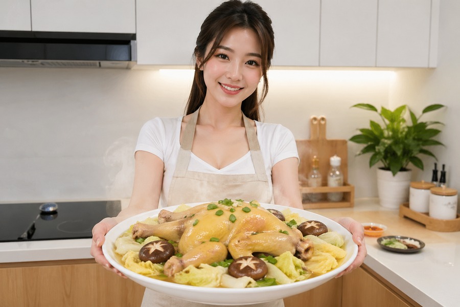 CHICKEN WITH MUSHROOMS