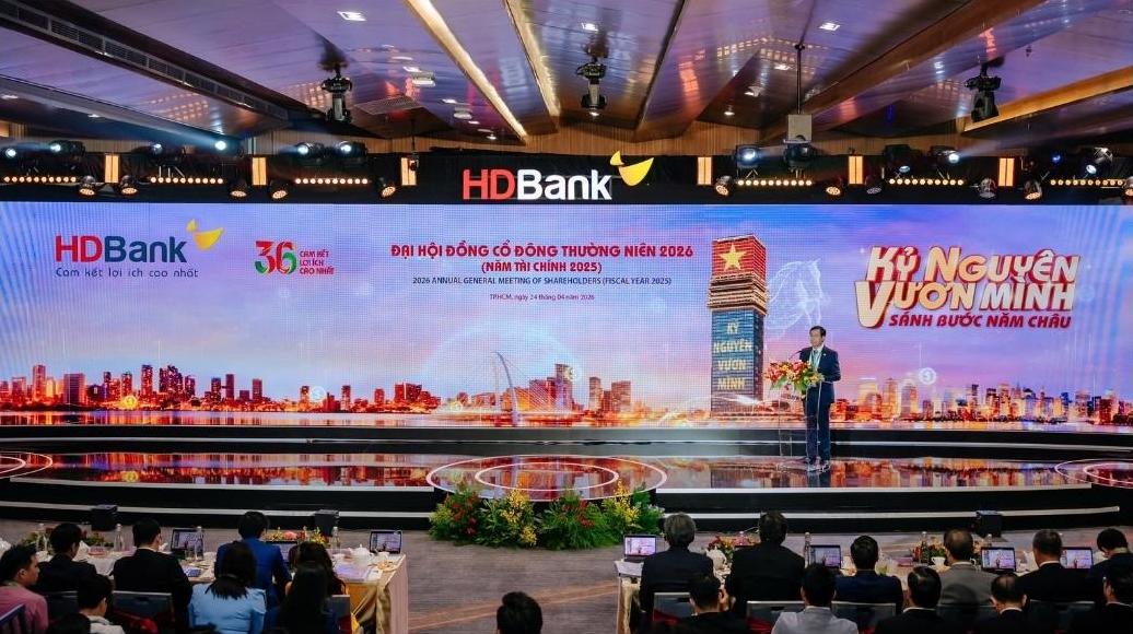 Quang cảnh buổi đại hội cổ đông năm 2026. Ảnh: HDBank  