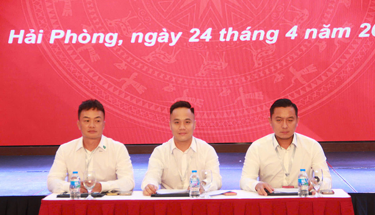 Ban chấp hành Liên đoàn Pickleball Hải Phòng đã quyết nghị về đường hướng hoạt động, phát triển... trong thời gian tới. Ảnh: Minh Hùng