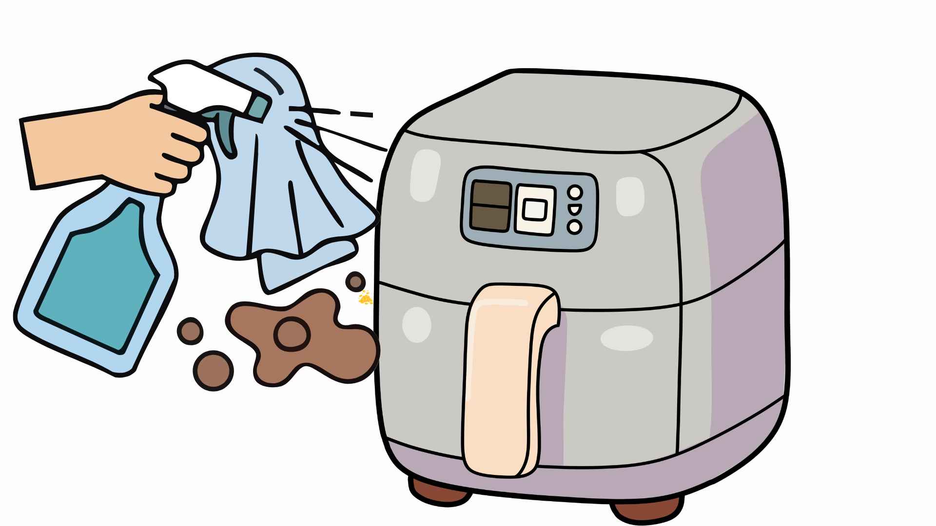 10 effective ways to clean an oil-free frying pot. Graphic photo: Hoang Loc.