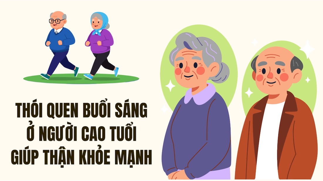 Morning habits in the elderly help keep kidneys healthy