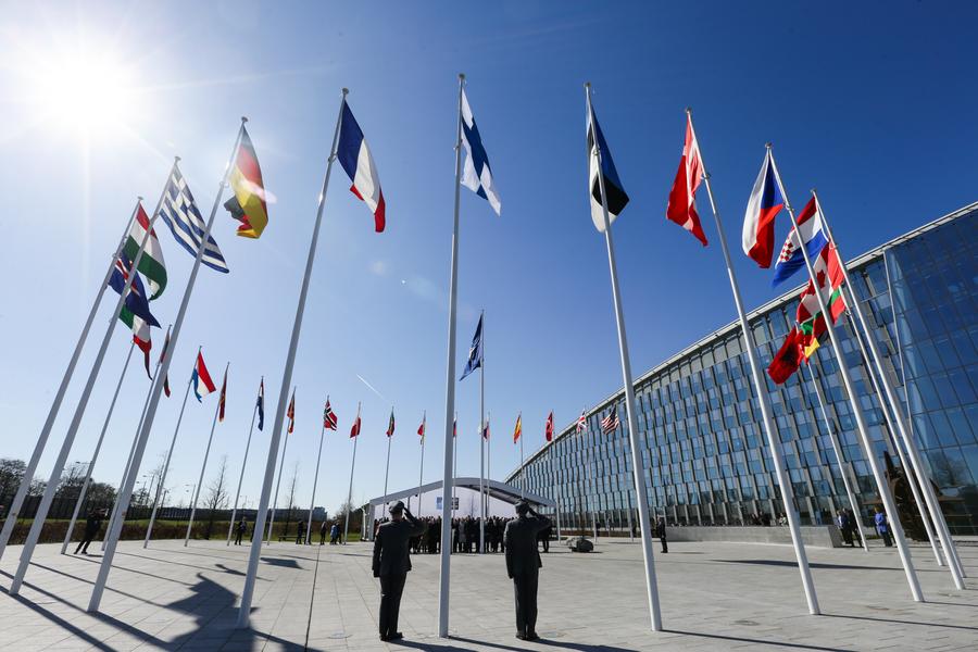 Delegates attending Finland's NATO accession ceremony at NATO headquarters in Brussels, Belgium, 2023. Photo: Xinhua