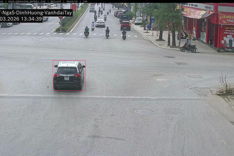 Car owner fined remotely in Thanh Hoa. Photo: Thanh Hoa Police