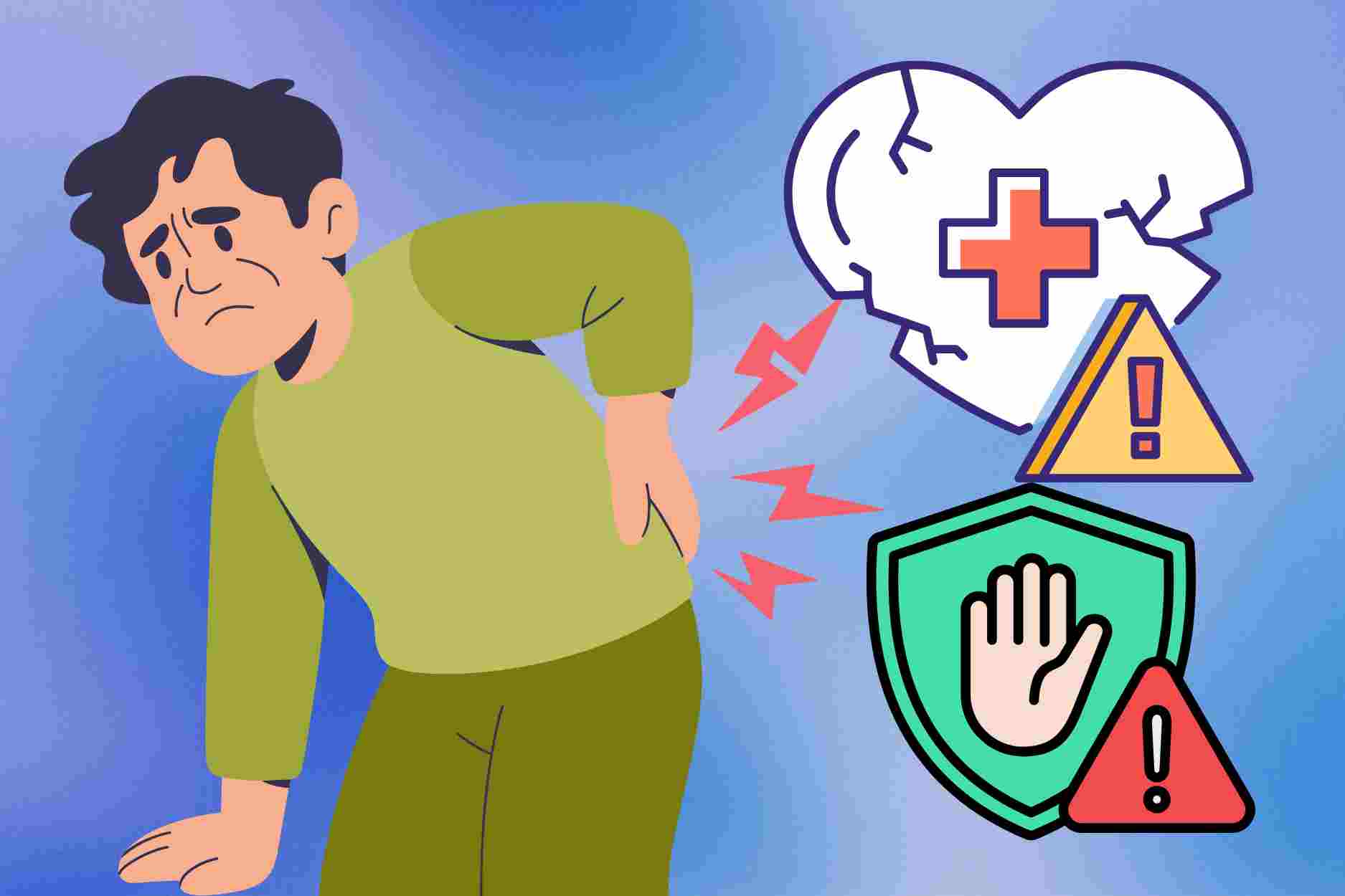 Lower back pain near the buttocks in men, warnings from causes not to be ignored