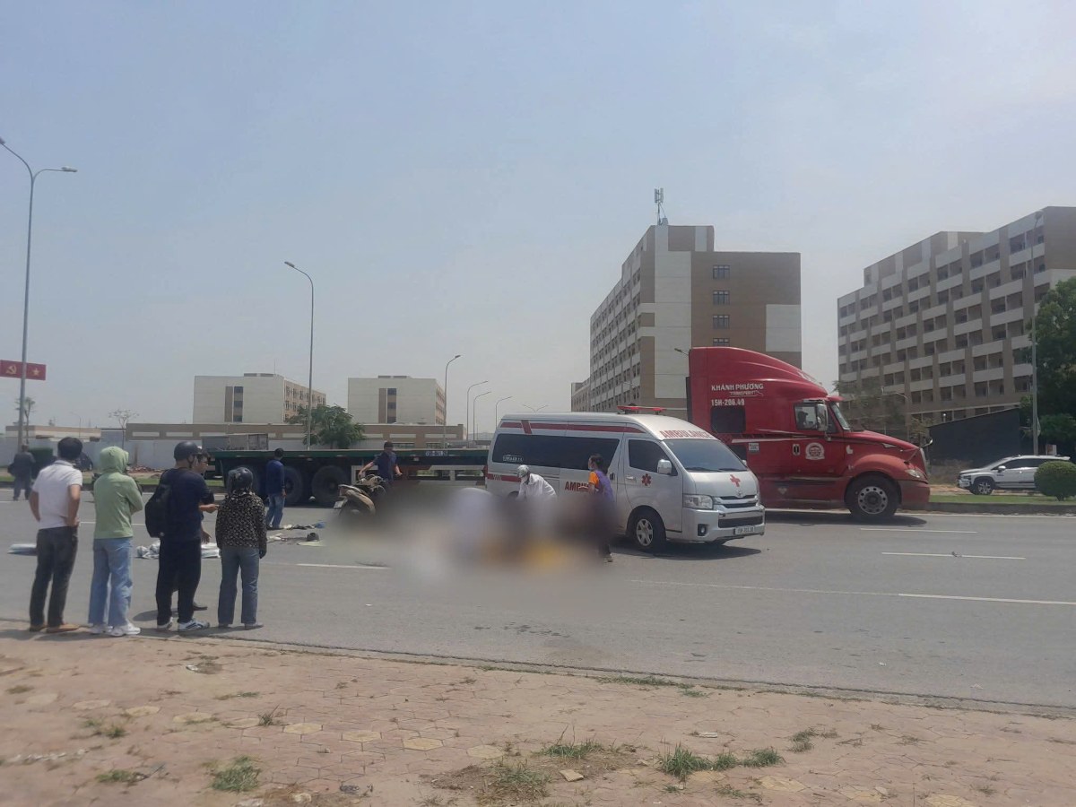 Scene of the accident. Photo: Hai Phong Traffic Safety Board