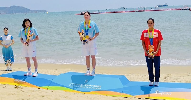Võ Thị Mỹ Tiên giành huy chương tại Đại hội Thể thao Bãi biển châu Á 2026