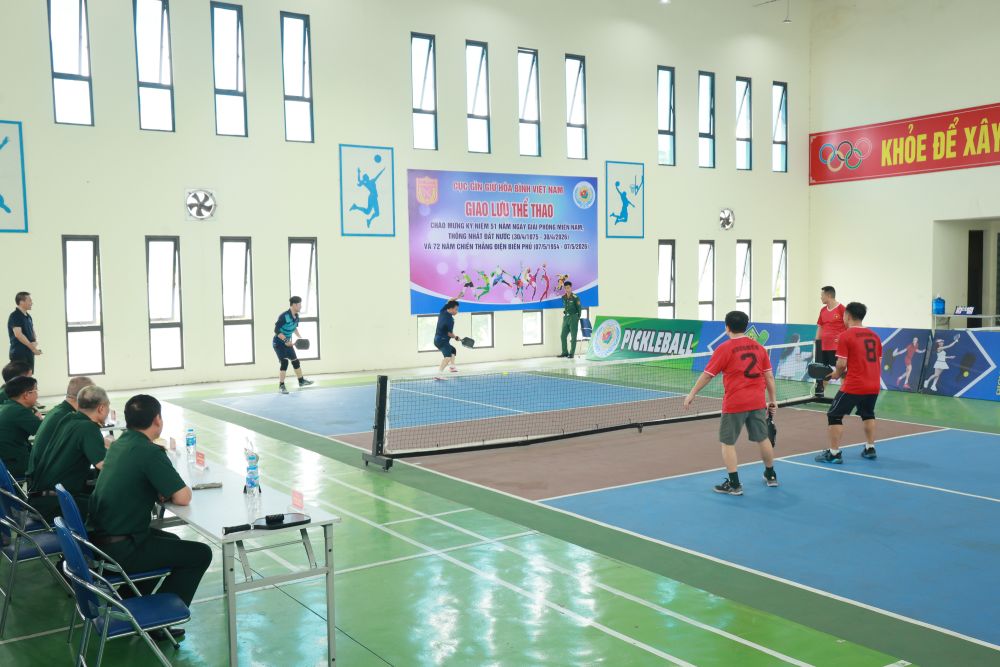 Hoạt động thi đấu thể thao sôi nổi. Ảnh: Cục Gìn giữ hòa bình