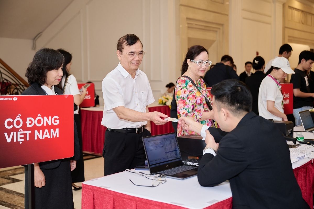 Vietnamese shareholders at the annual general meeting of shareholders. Photo: Organizing Committee
