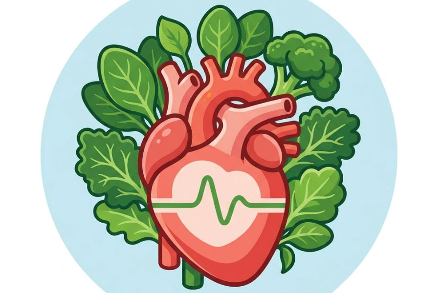 Eating more green leafy vegetables can help stabilize blood pressure. Graphics: Thien Nhan