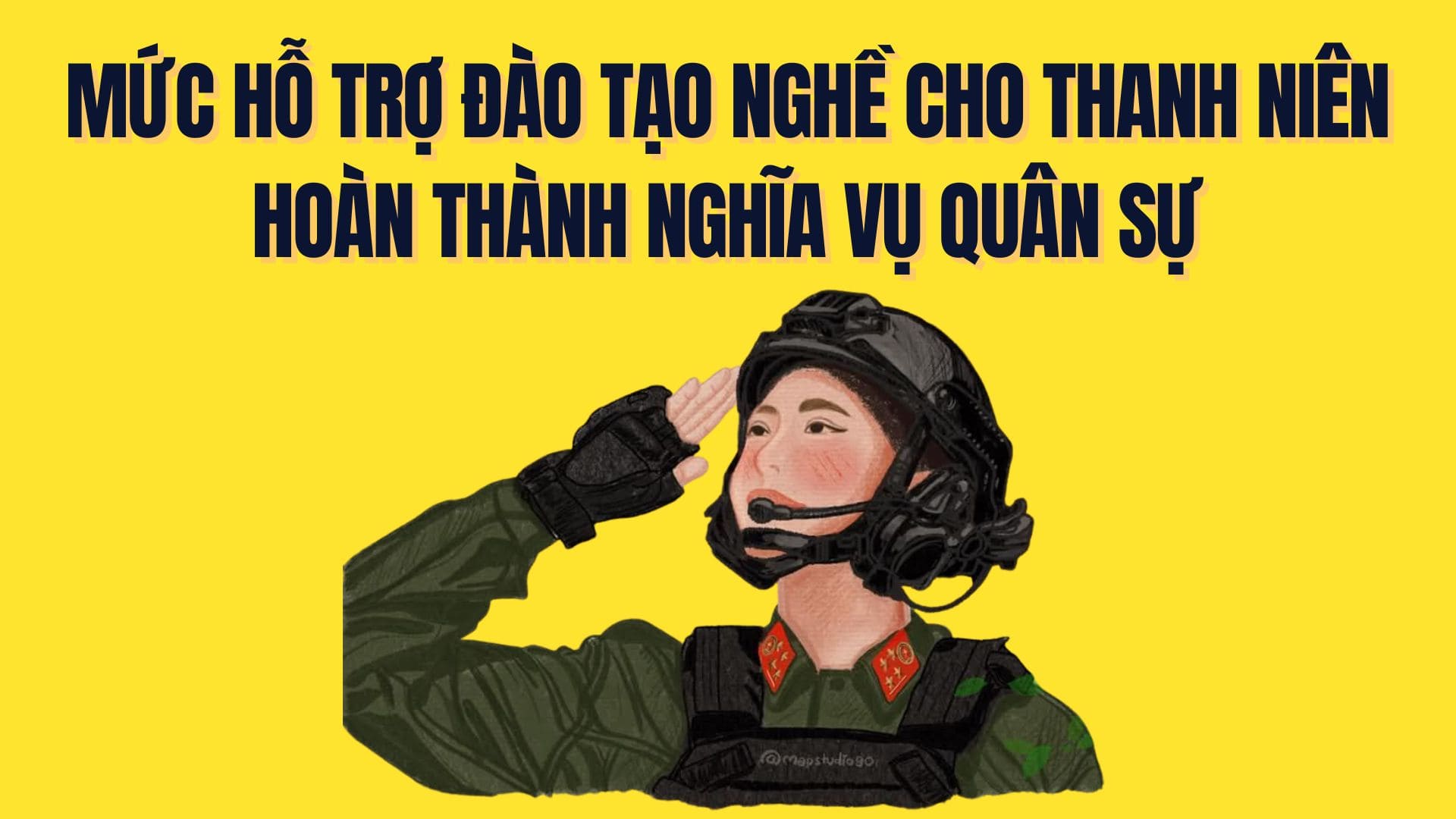 Level of vocational training support for young people completing military service