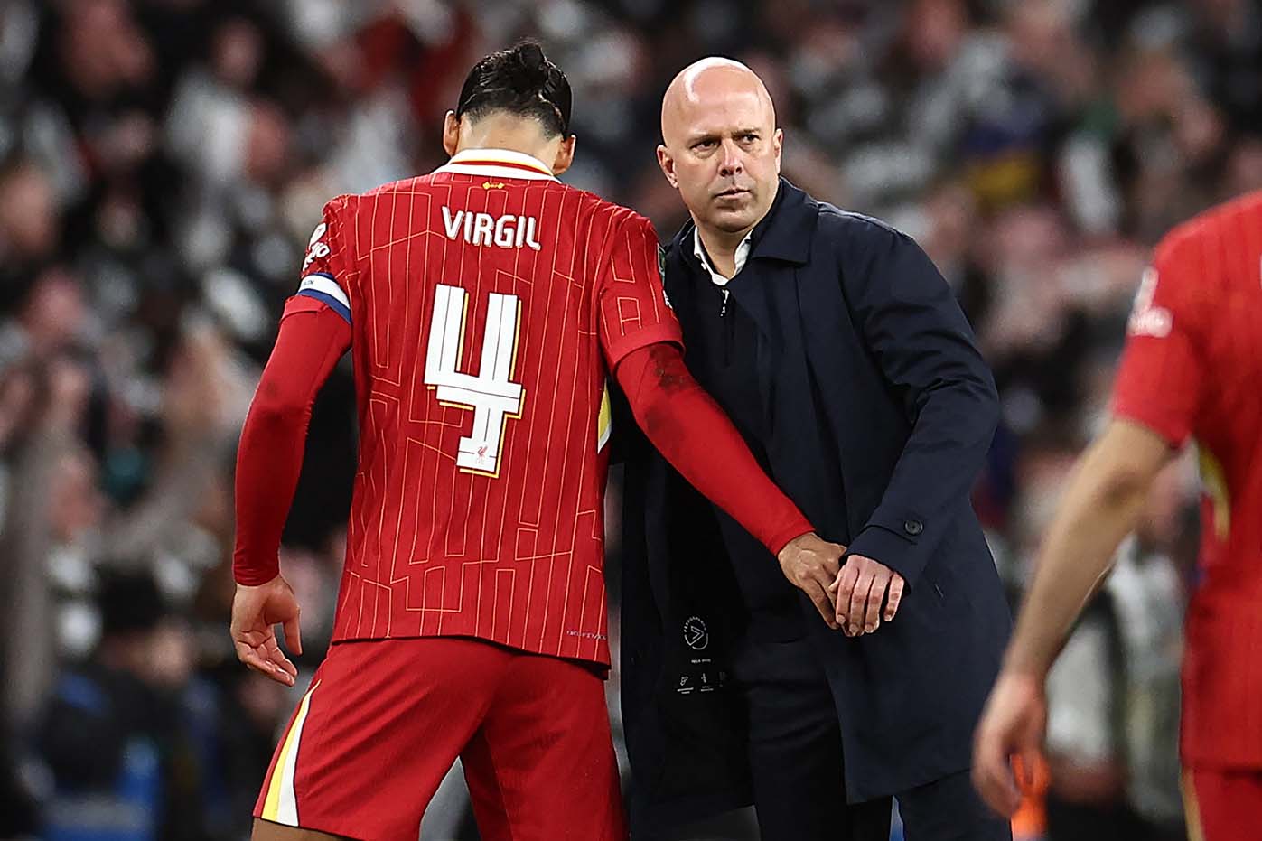 Hàng phòng ngự của Liverpool là điểm yếu Arne Slot cần cải tổ ngay trong mùa hè này. Ảnh: AFP