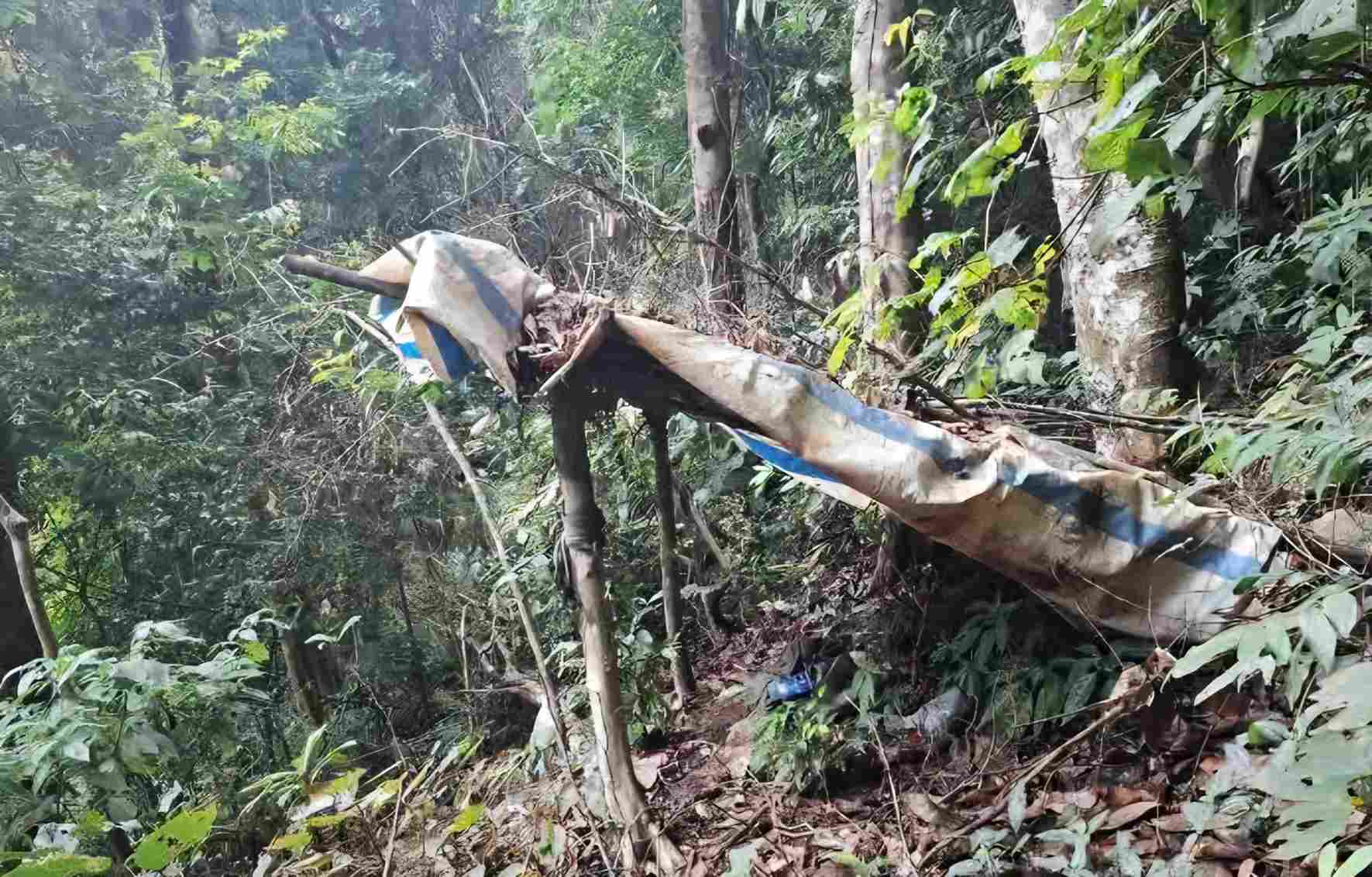 Khu vực phát hiện bộ hài cốt nằm tại Tiểu khu 1808 Vườn Quốc gia Tà Đùng. Ảnh: Vườn Quốc gia Tà Đùng 