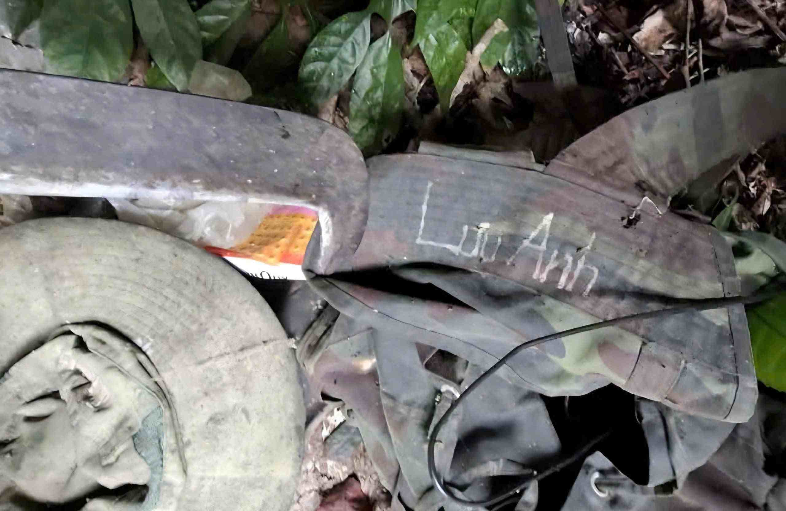 Personal belongings discovered next to the remains. Photo: Ta Dung National Park